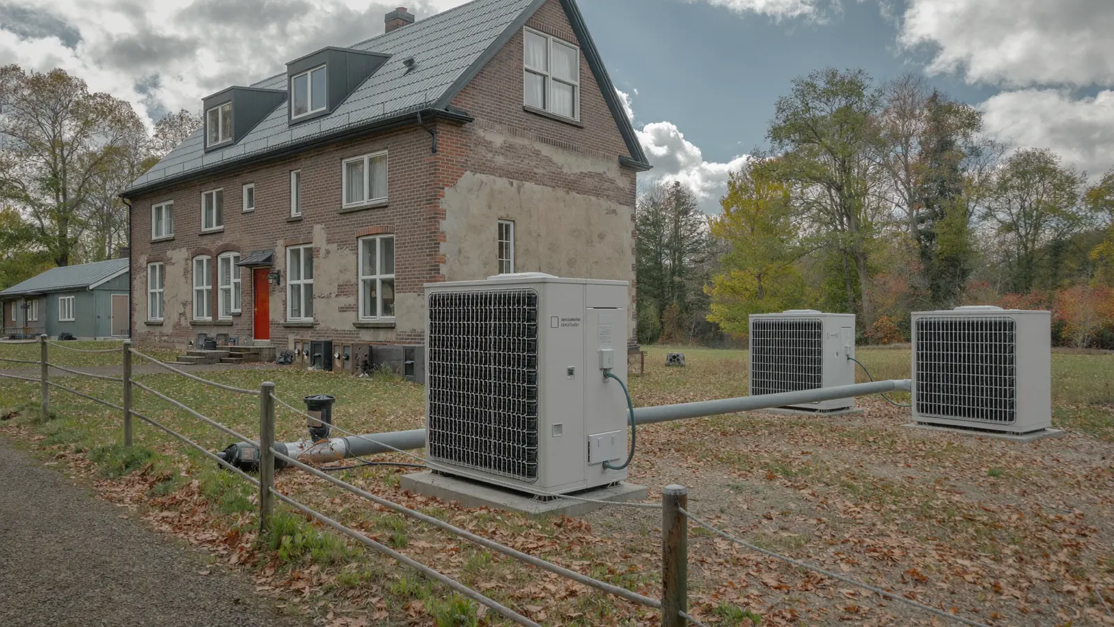 Symbolbild: Wärmepumpe mit vorhandenen Heizkörpern